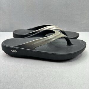 OOFOS OOlala Luxe Womens Size 10 Sandals Latte Recovery Lightweight Sport Slides